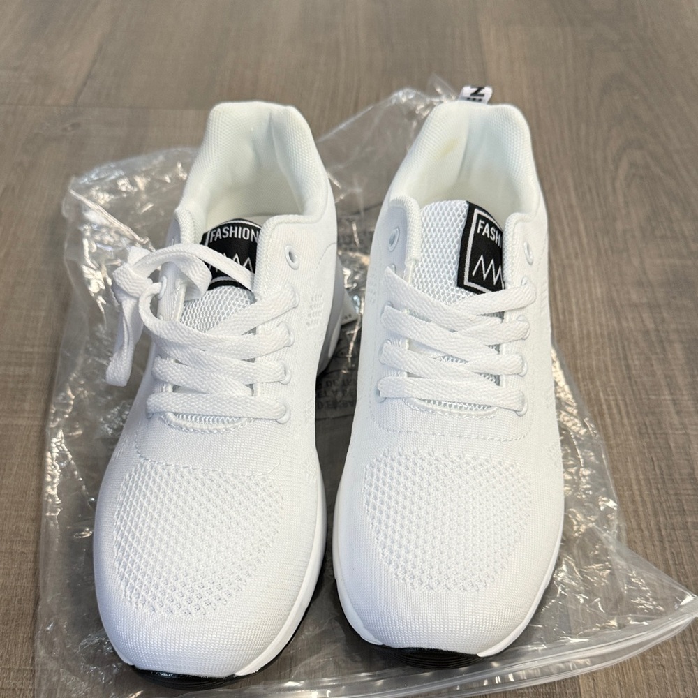 Women's White Orthotic Sneakers